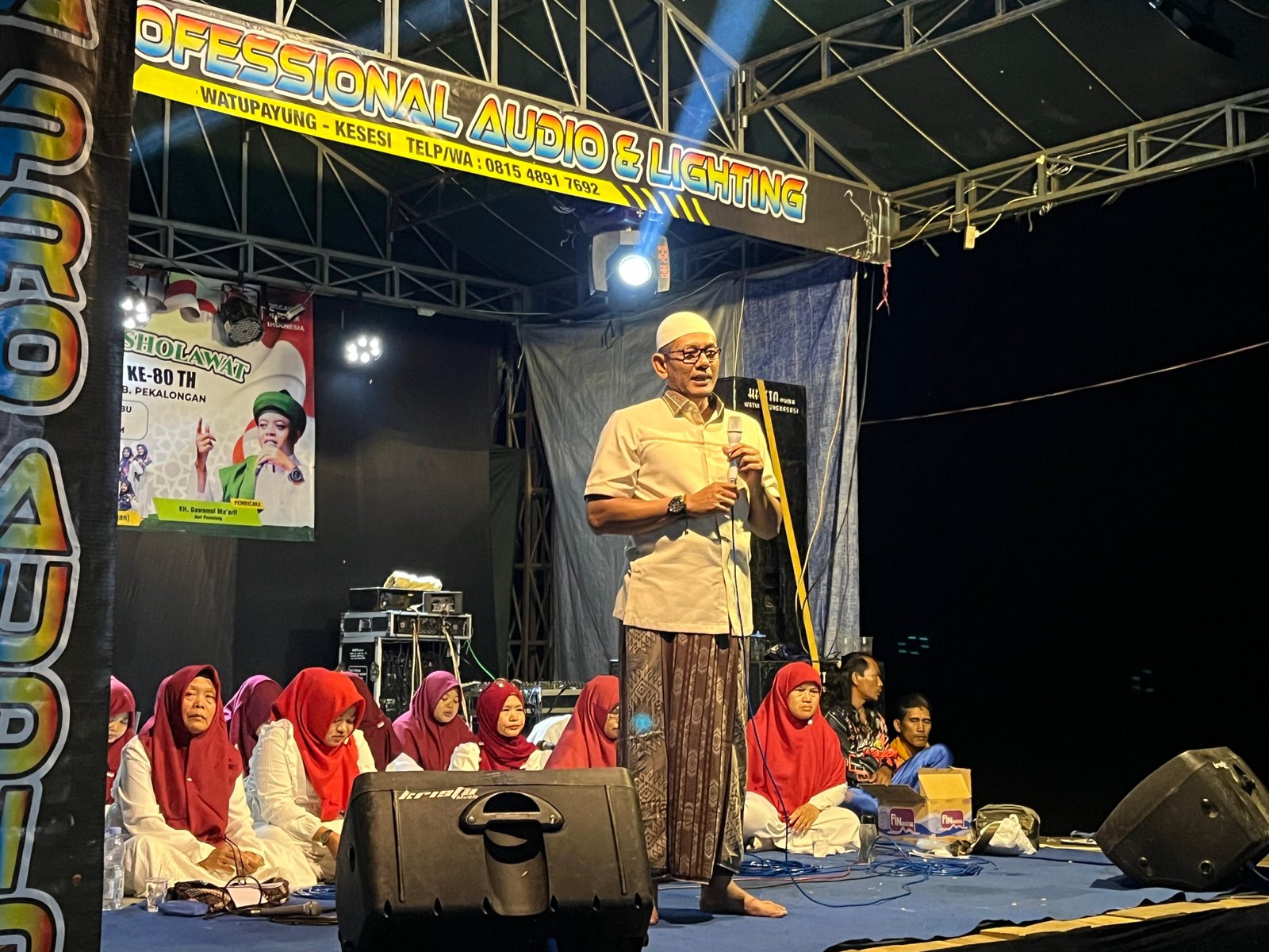 Meriah, Pengajian Pekalongan Bersholawat di Pantianom Sambut HUT RI ke-80